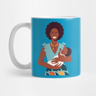 Afrocentric Mother And Baby Mug